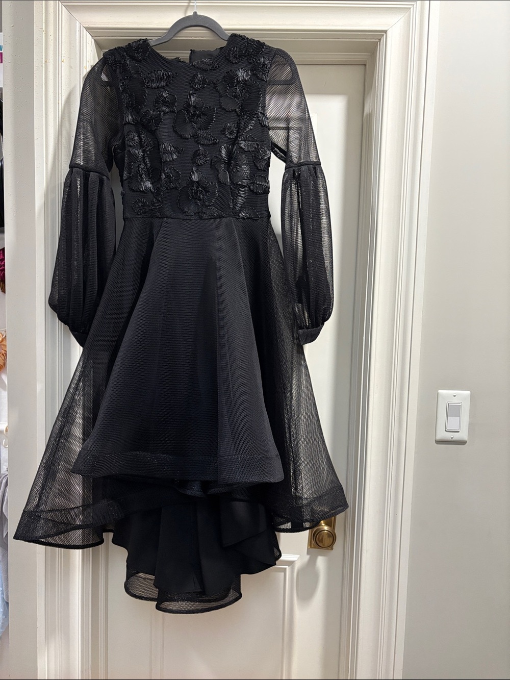 Black Miri high low dress